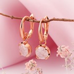 Vergoldete Silberohrhänger 925º mit Quarz