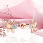 Gold Ohrstecker 585 Diamanten