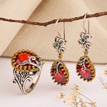 Гарнитур серебряный