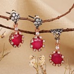 Silberset 925 mit Rubin