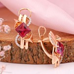 Серьги 585 Топаз Swarovski®