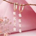 Goldohrringe 585 mit Zirkonia