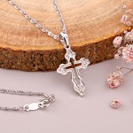 Silberkette mit Kreuzanhänger