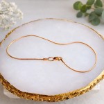 Russisches Rotgold 585 Armband Snake 1,0