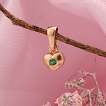 Herzanhänger Gold Zirkonia