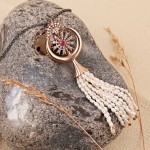 Серебряное колье с жемчугом