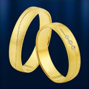 Золотое обручальное кольцо Германия 