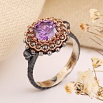 Silberring 925er mit Amethyst