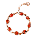 Позолоченный браслет "Надежда". Янтарь