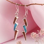 Silberohrhänger 925º in Deutschland kaufen Türkis Holzstein