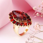 Позолоченное кольцо. Янтарь