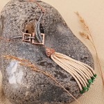 Серебряное колье с жемчугом