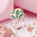 Silberring mit Gold in Deutschland kaufen Nephrit