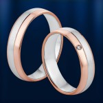 Золотое обручальное кольцо Европейка