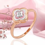 Goldring Rotgold 585 mit Zirkonia