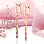 Goldohrringe Diamant hängend